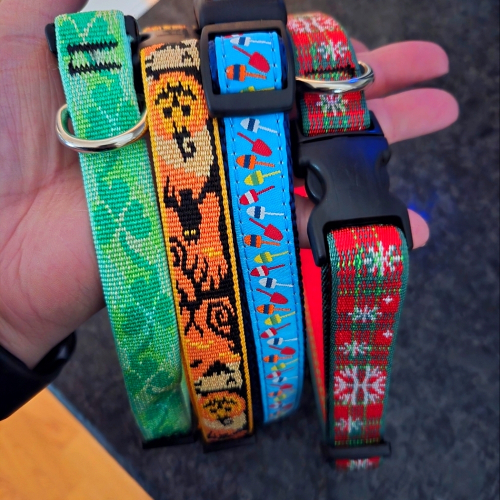 Lot of Assorted Dog Collars (QTY 8) Lupine Pet